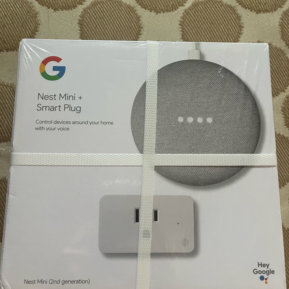 Brand New In The Box, GOOGLE NEST MINI AND SMART PLUG!!